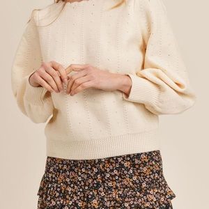 Sadie and Sage White Lies Sweater Cream